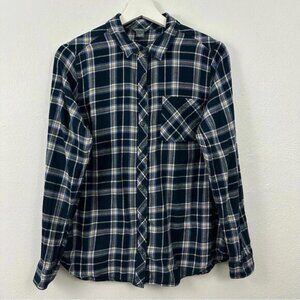 Eddie Bauer Women’s Plaid Button Down Shirt Size M